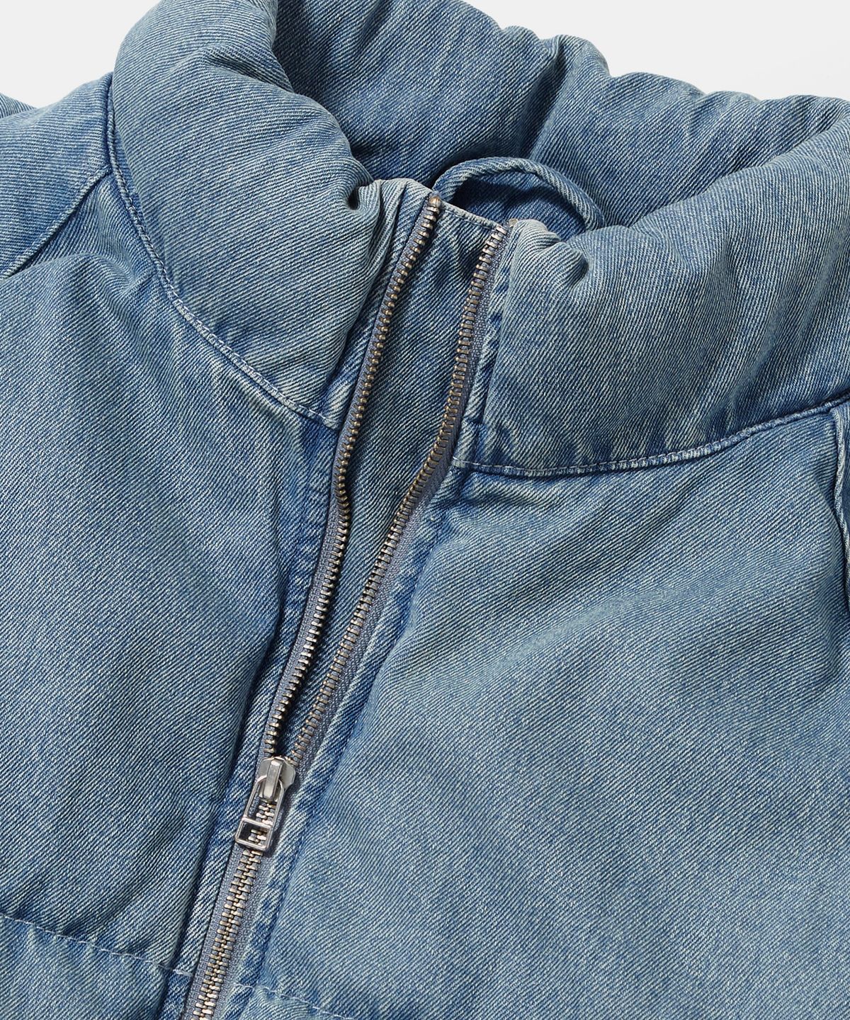 컬럼비아 유니버시티(COLUMBIA UNIVERSITY) NYC DENIM WOMENS PUFFER_LIGHT DENIM