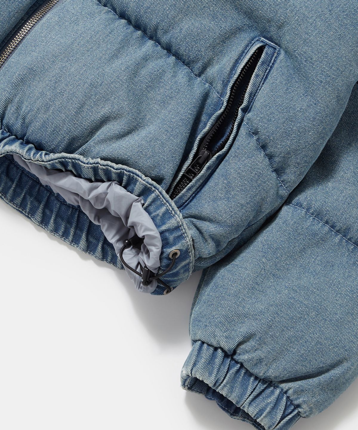 컬럼비아 유니버시티(COLUMBIA UNIVERSITY) NYC DENIM WOMENS PUFFER_LIGHT DENIM