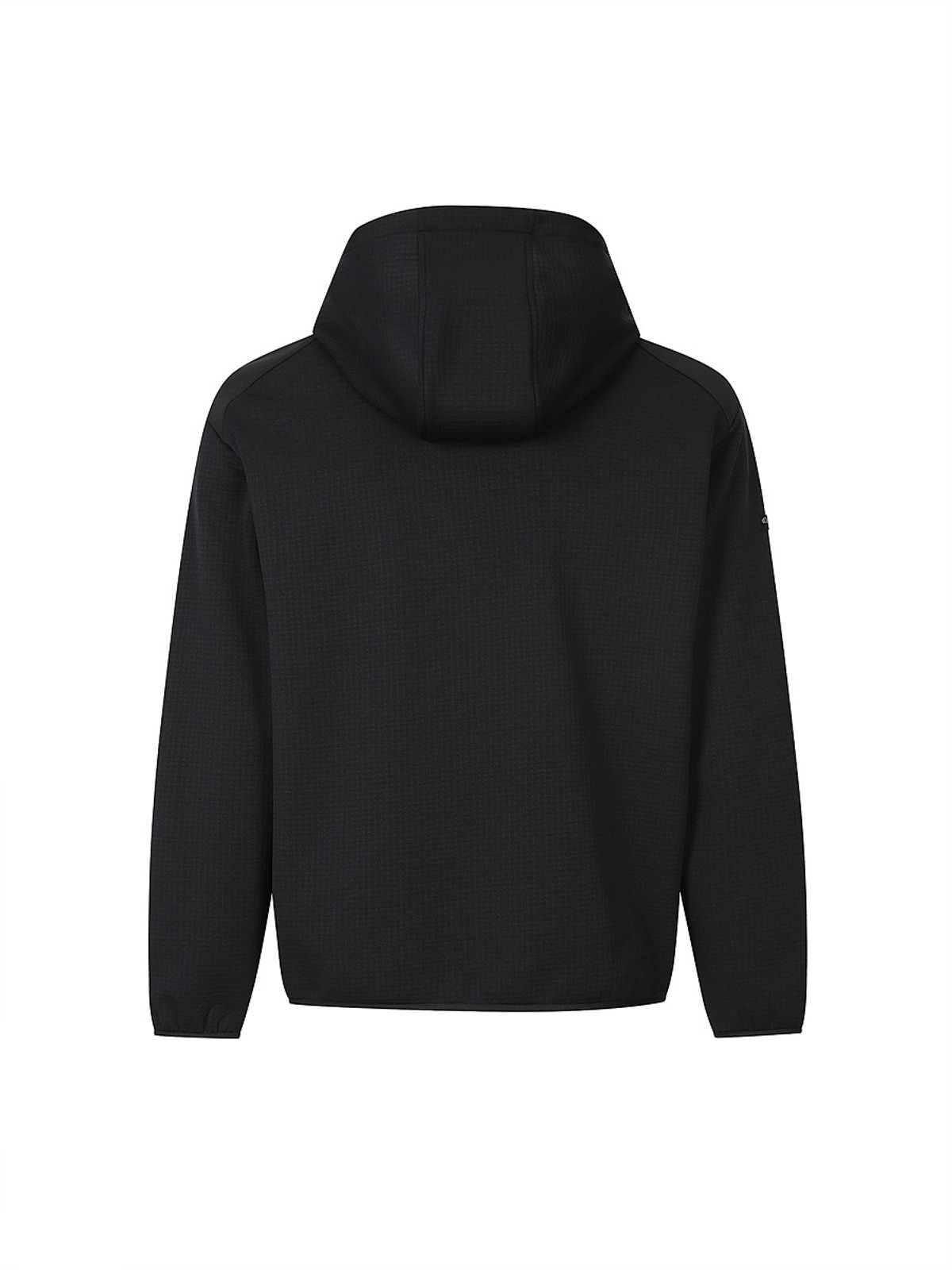 디스커버리 익스페디션(DISCOVERY EXPEDITION) 아웃도어 그리드 기모 후드티 (BLACK)