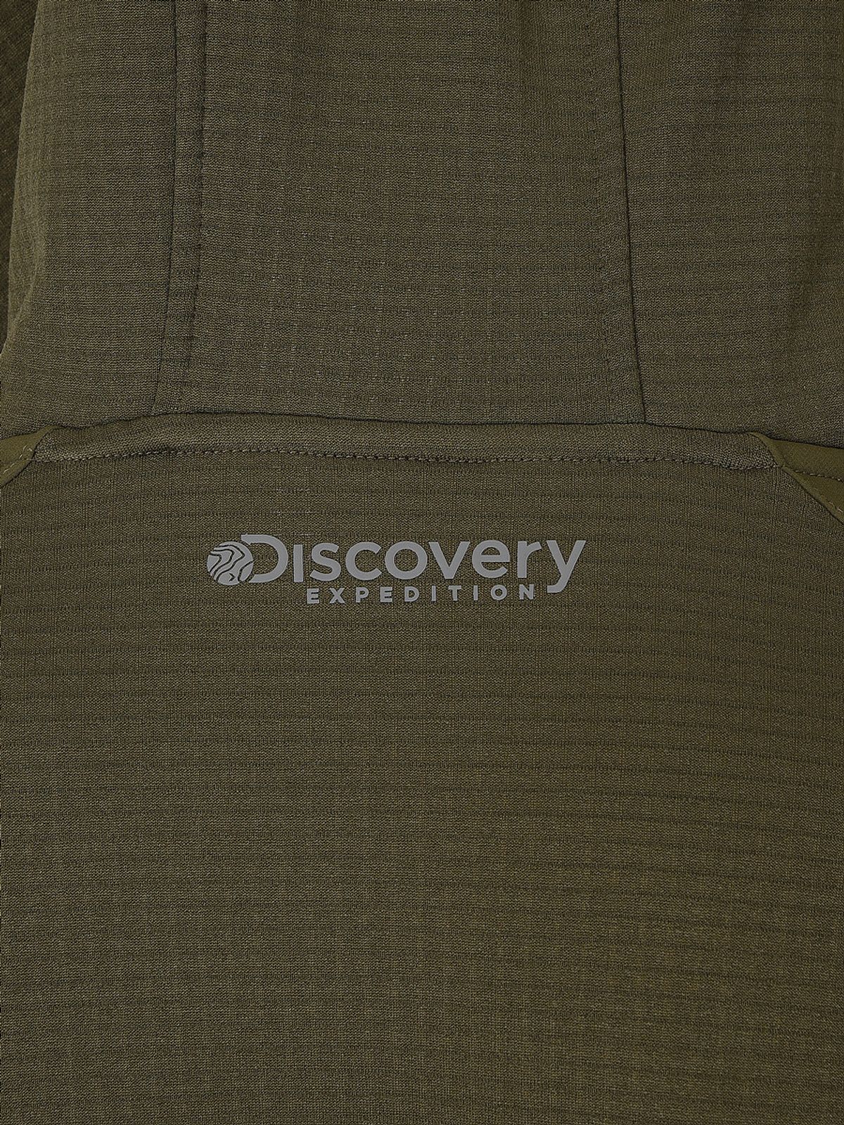 디스커버리 익스페디션(DISCOVERY EXPEDITION) 아웃도어 그리드 기모 후드티 (D/OLIVE)