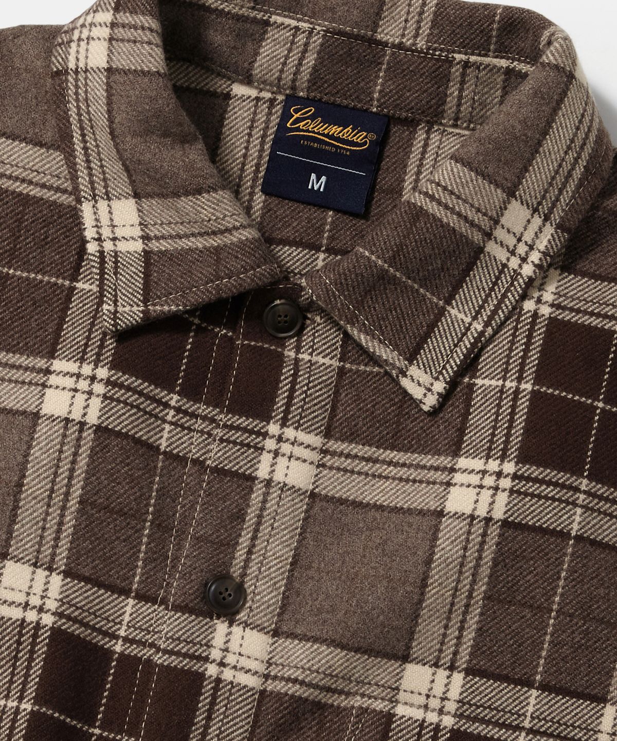 컬럼비아 유니버시티(COLUMBIA UNIVERSITY) NY STREET TAIL HEAVY CHECK SHIRTS_VINTAGE BROWN