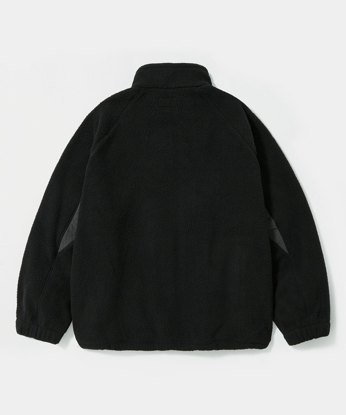컬럼비아 유니버시티(COLUMBIA UNIVERSITY) PANEL RAGLAN POLAR FLEECE ZIP-UP JACKET_BLACK