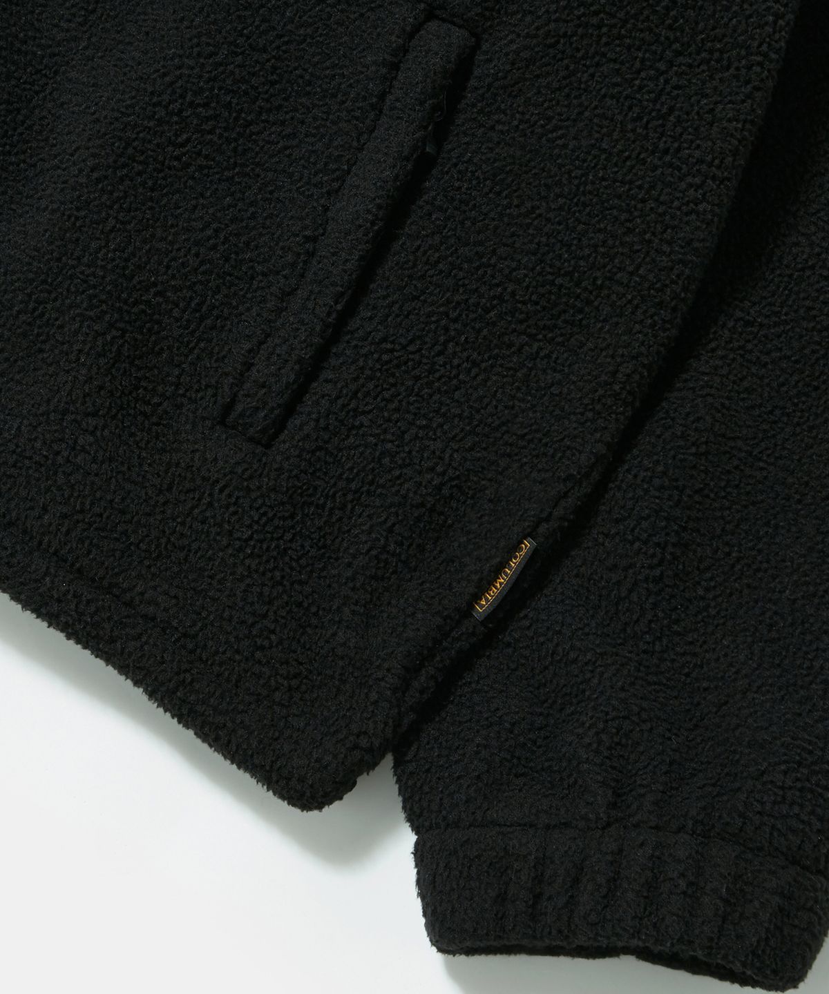 컬럼비아 유니버시티(COLUMBIA UNIVERSITY) PANEL RAGLAN POLAR FLEECE ZIP-UP JACKET_BLACK