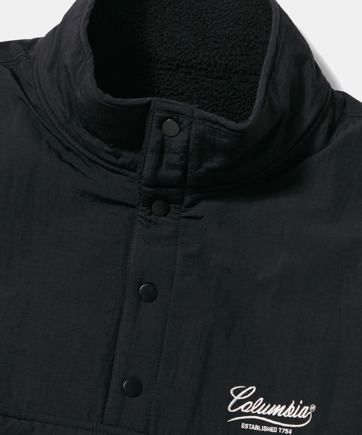 컬럼비아 유니버시티(COLUMBIA UNIVERSITY) NY STREET TAIL REVERSIBLE NYLON/PP ANORAK_BLACK