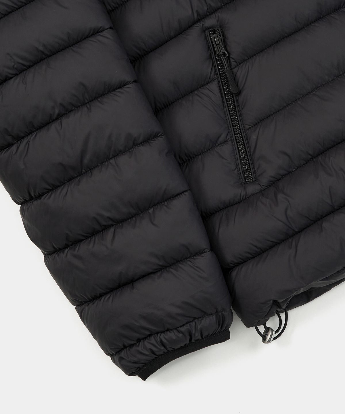 엑스컨테이너(EXCONTAINER) 라이트 웨이트 후드 패딩 자켓 (BLACK)