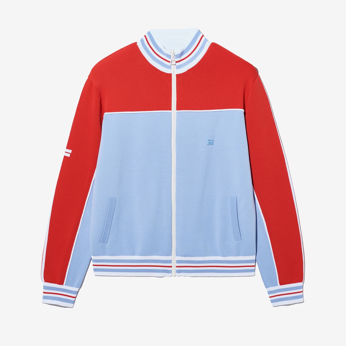 휠라(FILA) F+ LINE COLOR BLOCK KNIT TRACK TOP(FO252FT10X002442)