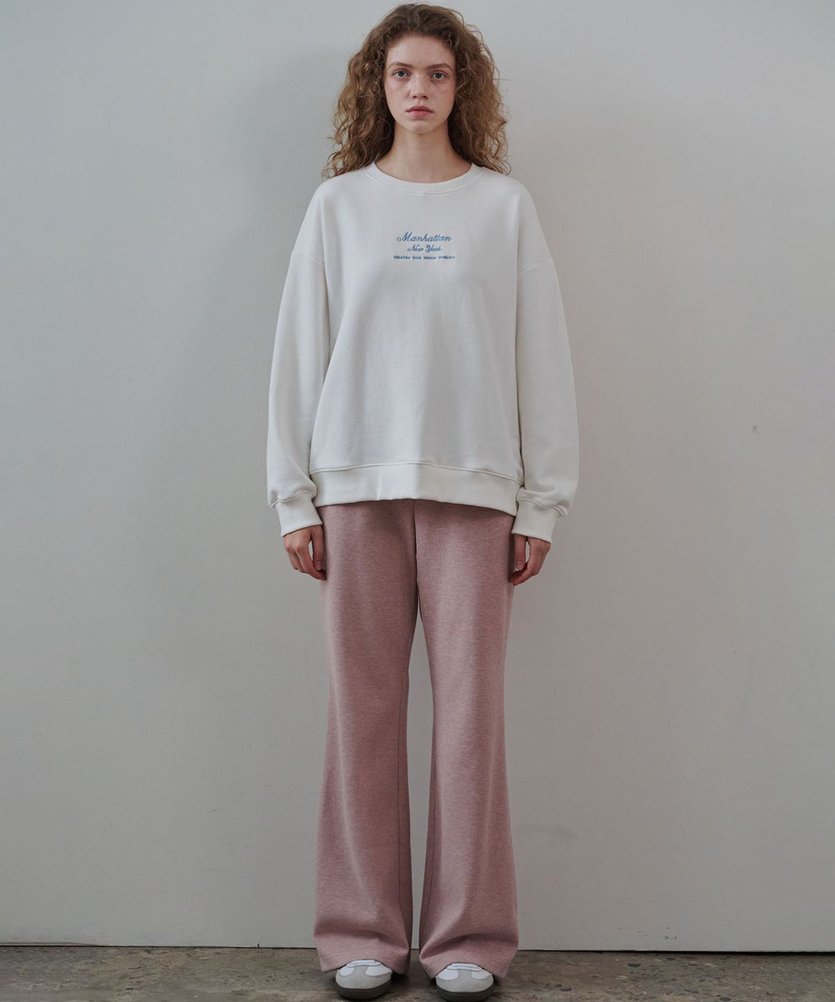마롭(MALOUPE) 5306 릴렉스 스웻 셔츠 (화이트)