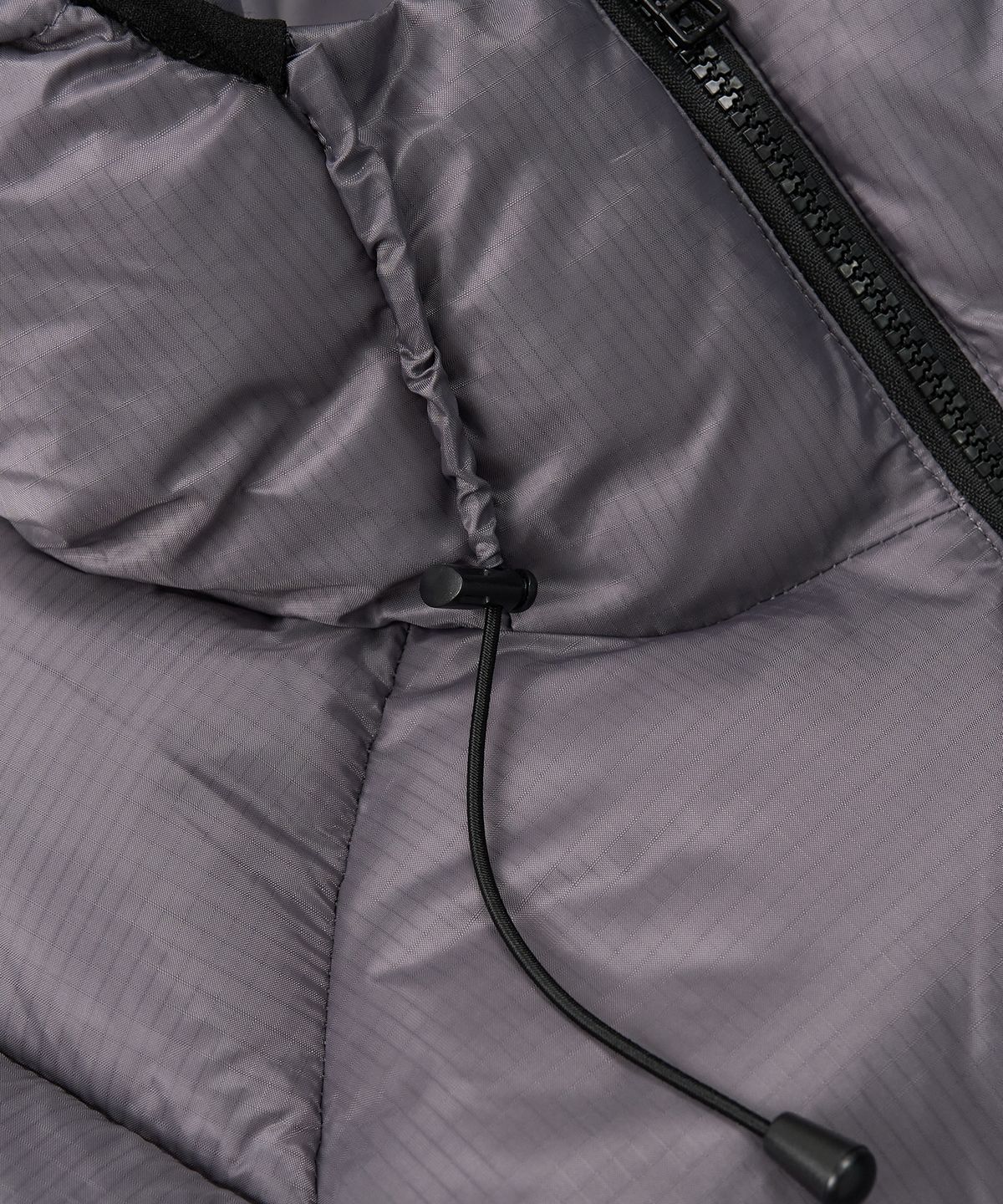 엑스컨테이너(EXCONTAINER) 립스탑 후디드 패딩 점퍼 (GREY)