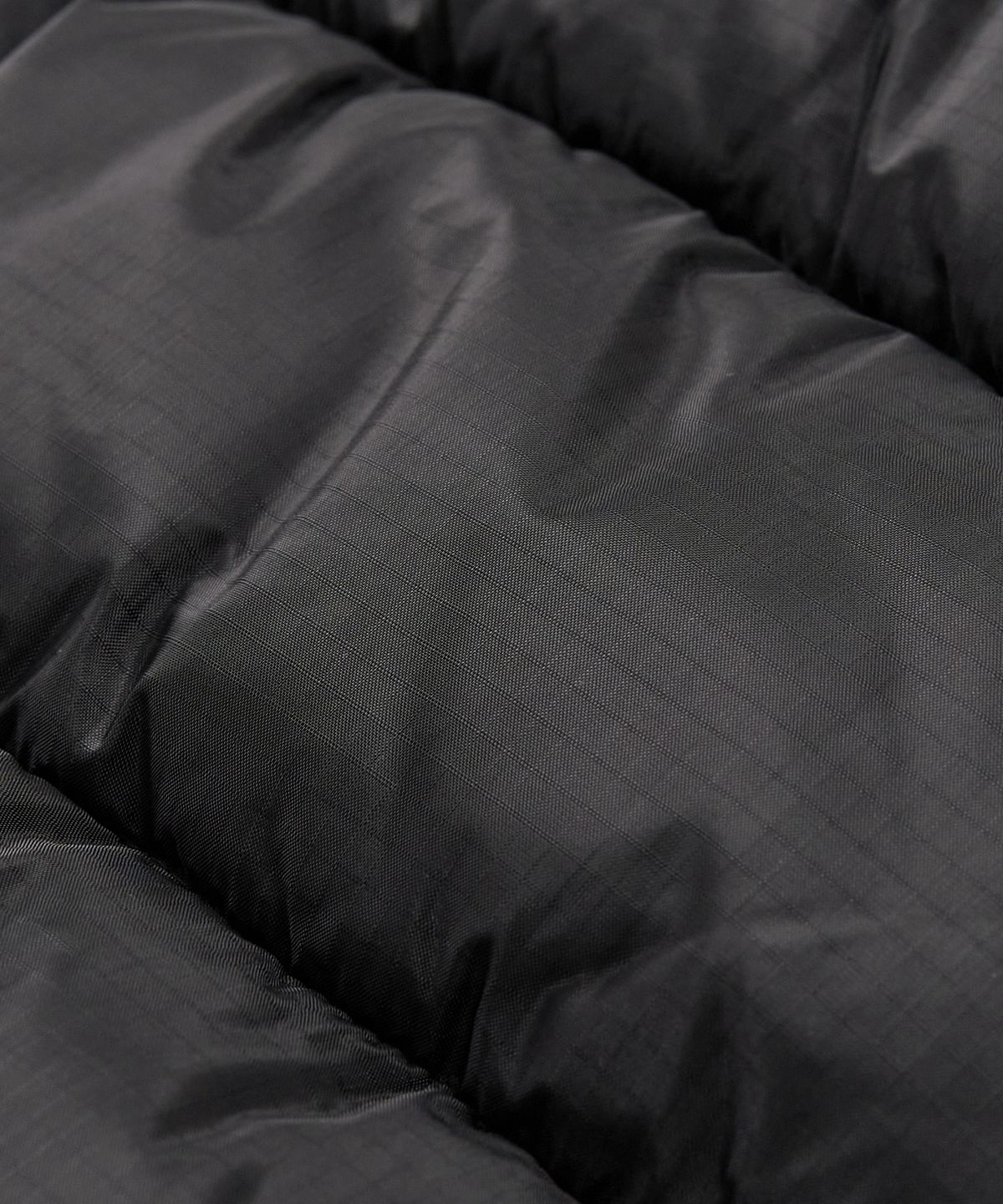 엑스컨테이너(EXCONTAINER) 립스탑 후디드 패딩 점퍼 (BLACK)