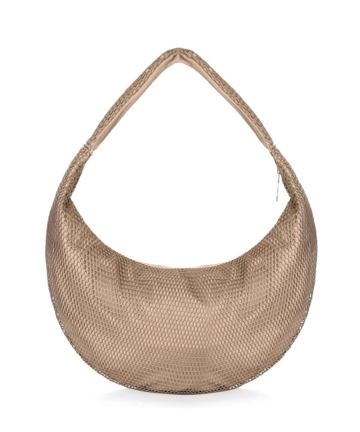 닉앤니콜(NICK&NICOLE) NET HALF MOON BAG_DEEP BEIGE