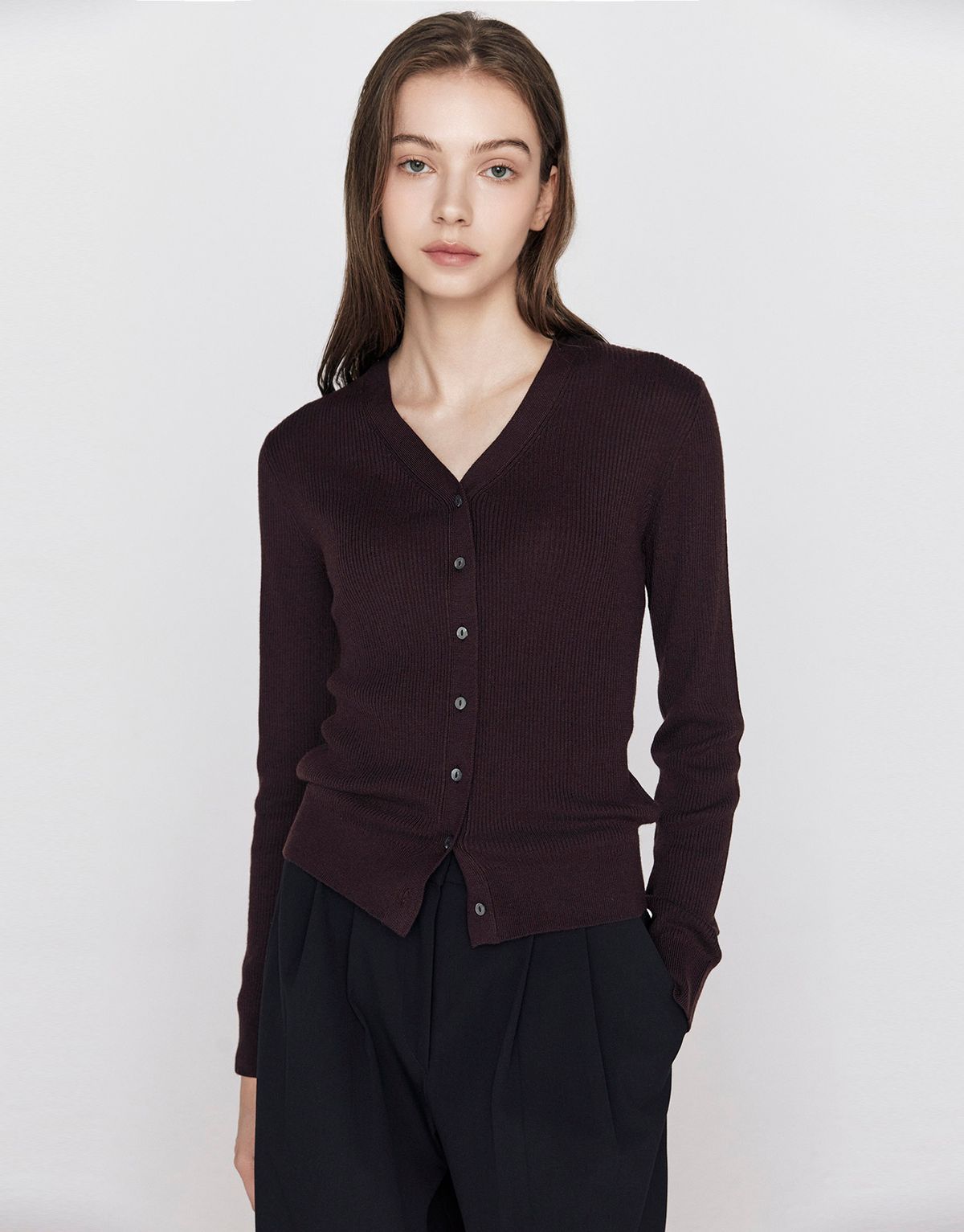 지오다노(GIORDANO) 골지 브이넥 가디건(14GG) 355904 [4color]