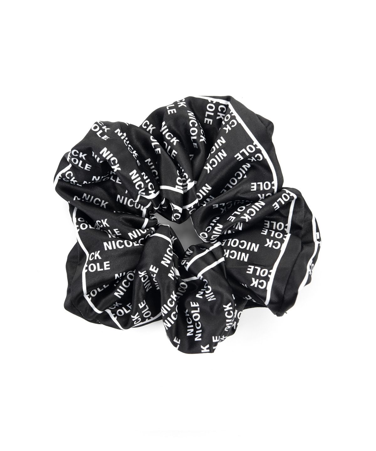 닉앤니콜(NICK&NICOLE) NICOLE LOGO SATIN HAIR SCRUNCHIE_2 COLOR