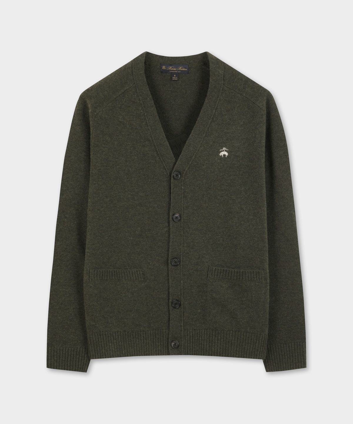 브룩스 브라더스(BROOKS BROTHERS) 울 가디건 (카키) (BBWCMBF405)