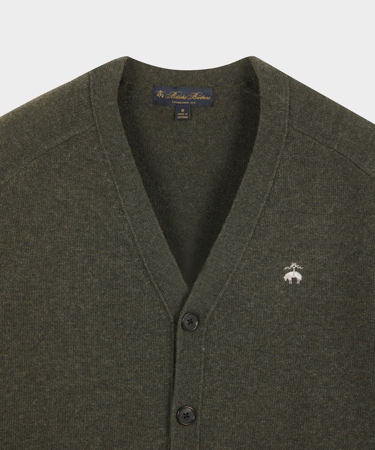 브룩스 브라더스(BROOKS BROTHERS) 울 가디건 (카키) (BBWCMBF405)