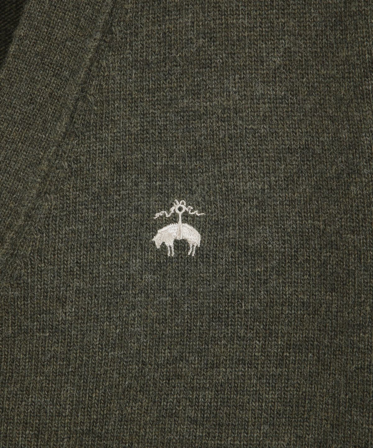 브룩스 브라더스(BROOKS BROTHERS) 울 가디건 (카키) (BBWCMBF405)