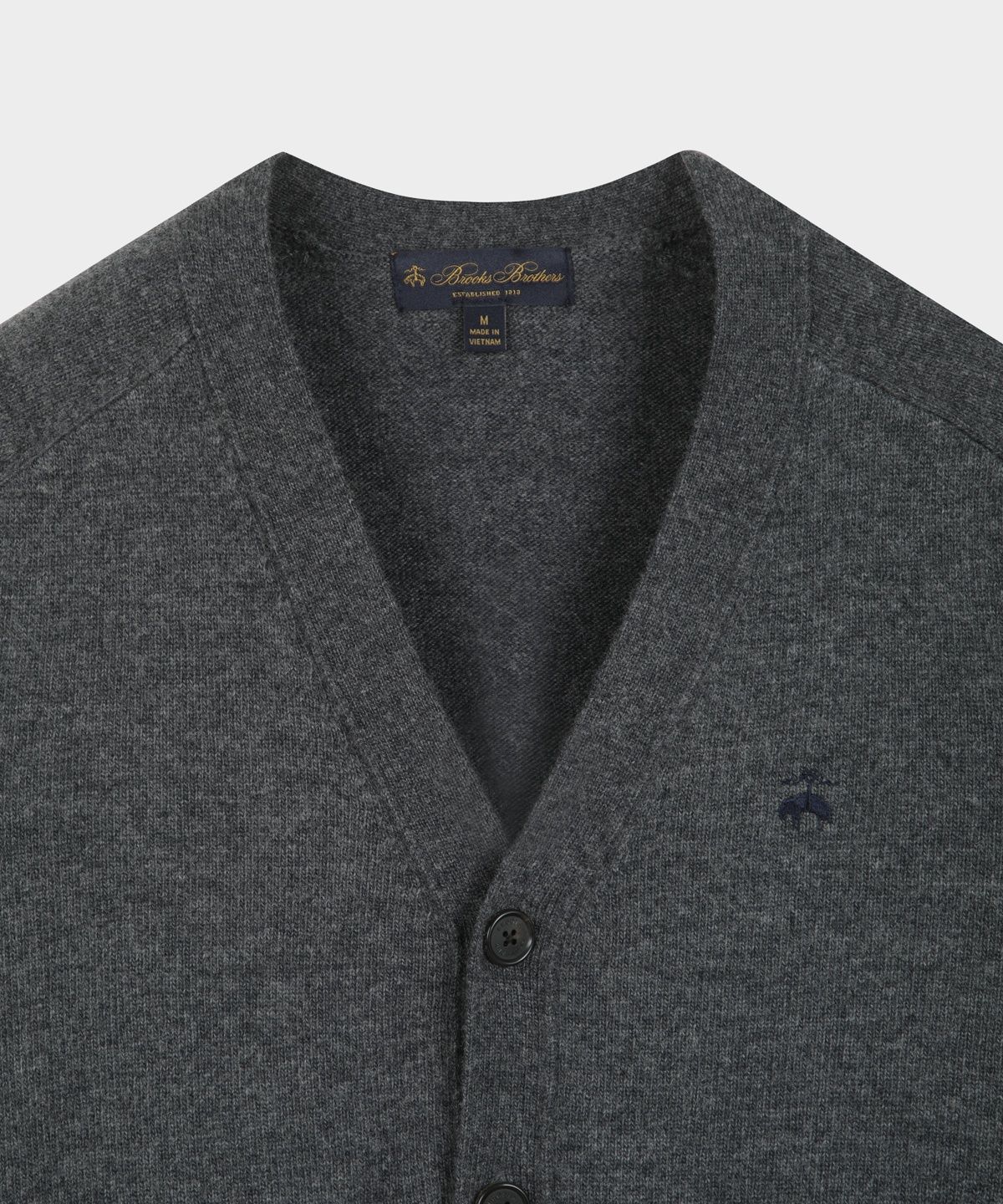 브룩스 브라더스(BROOKS BROTHERS) 울 가디건 (차콜) (BBWCMBF405)