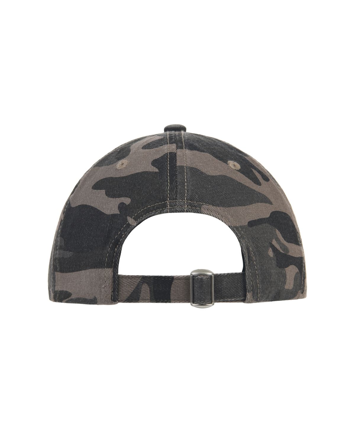 닉앤니콜(NICK&NICOLE) DESTROYED CAMO LOGO BALL CAP_BLACK BEIGE