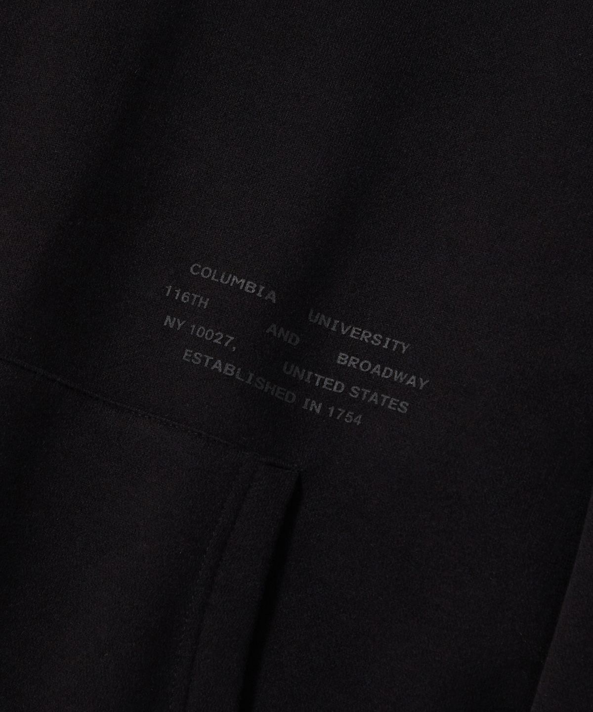 컬럼비아 유니버시티(COLUMBIA UNIVERSITY) NYC 1754 HEAVY FLEECE HOODIE_BLACK