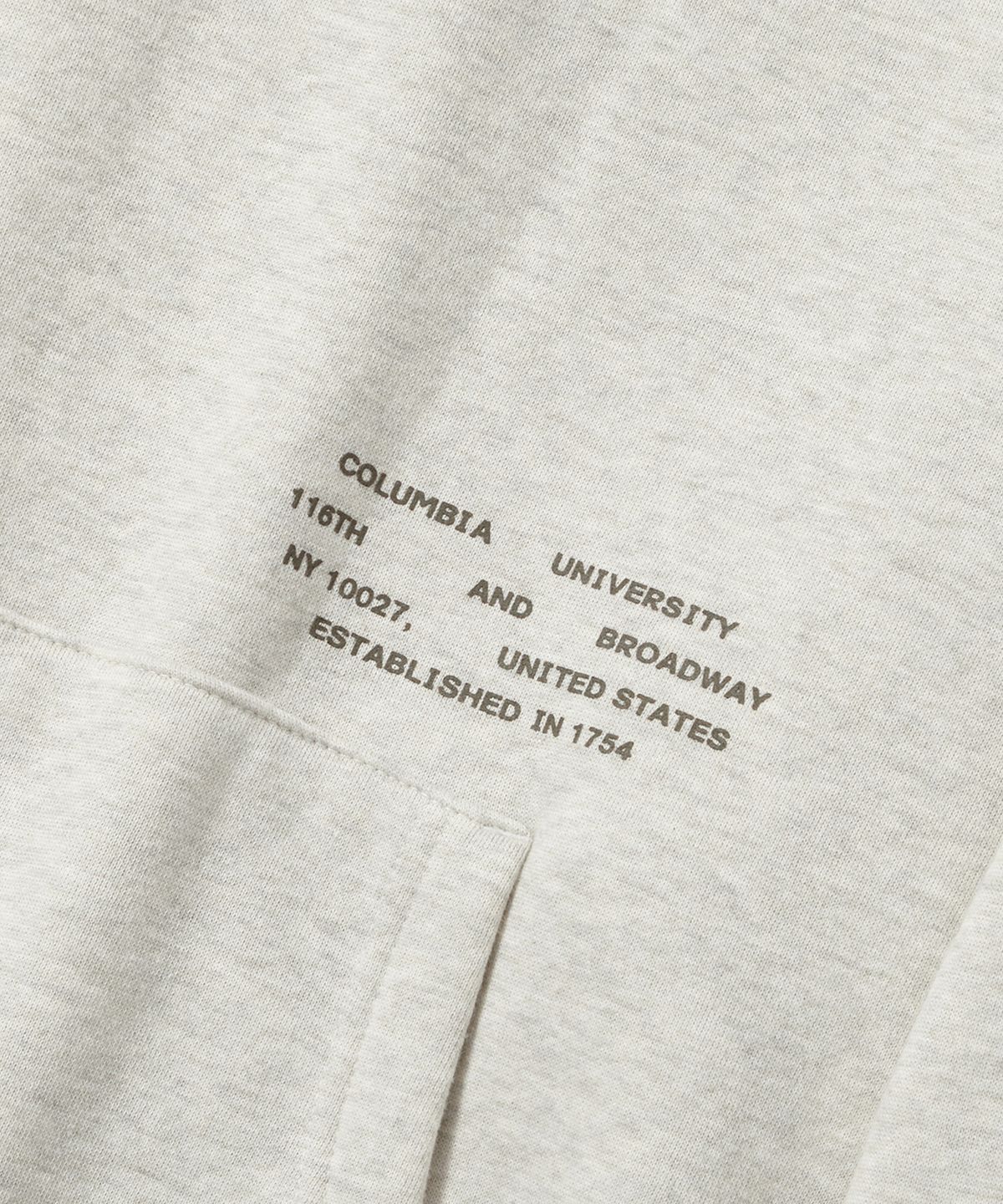 컬럼비아 유니버시티(COLUMBIA UNIVERSITY) NYC 1754 HEAVY FLEECE HOODIE_YELLOW OATMEAL