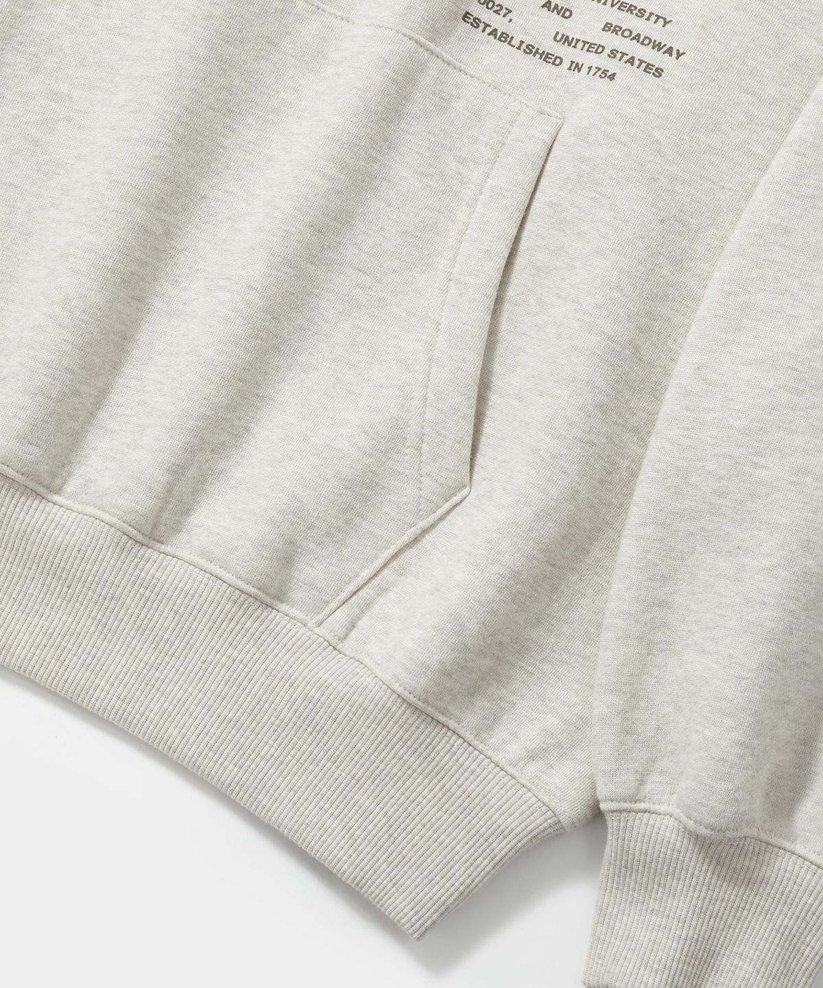 컬럼비아 유니버시티(COLUMBIA UNIVERSITY) NYC 1754 HEAVY FLEECE HOODIE_YELLOW OATMEAL