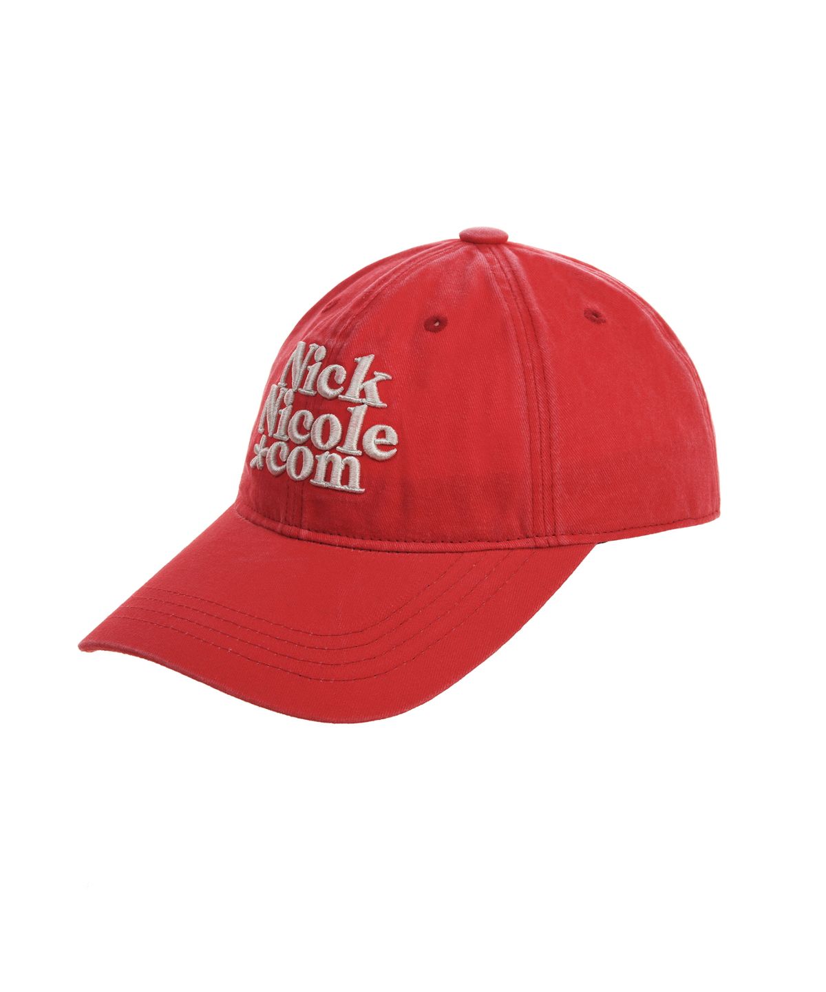 닉앤니콜(NICK&NICOLE) NN DOTCOM SIGNATURE BALL CAP_VINTAGE RED
