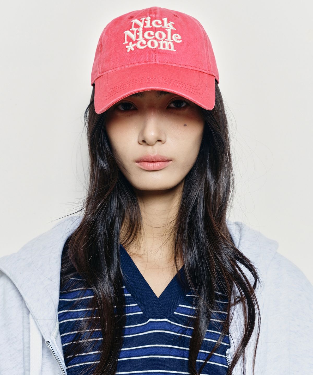닉앤니콜(NICK&NICOLE) NN DOTCOM SIGNATURE BALL CAP_VINTAGE RED