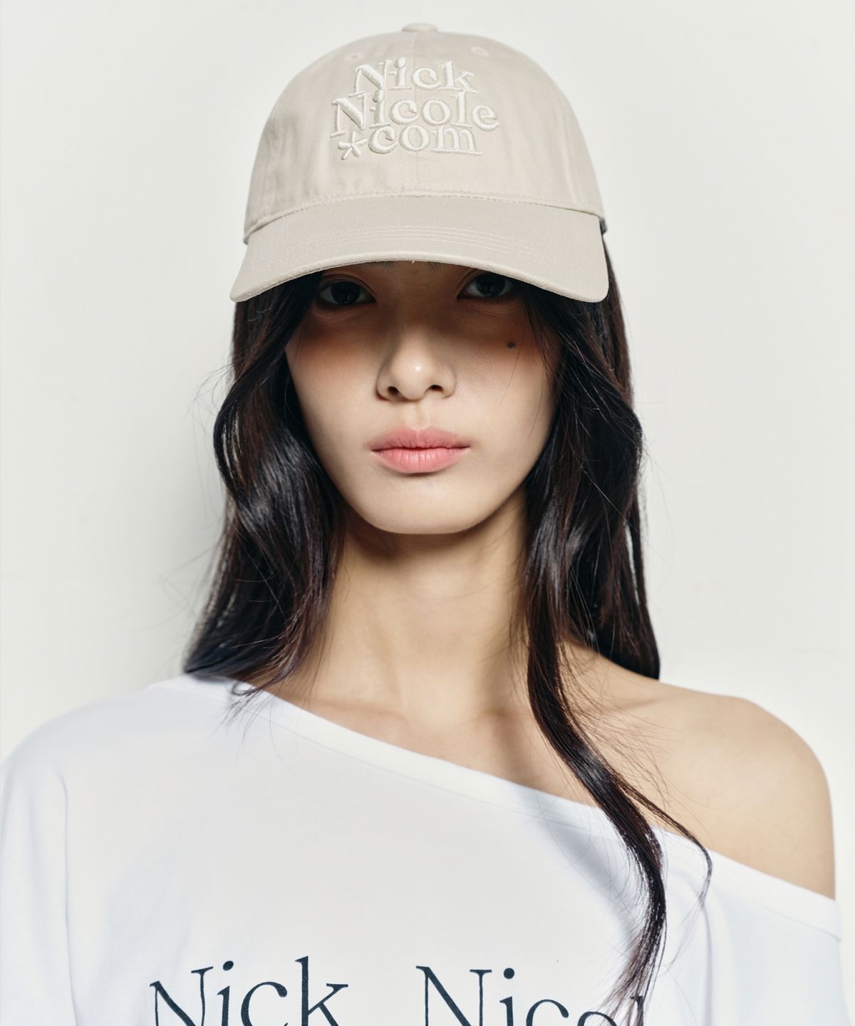 닉앤니콜(NICK&NICOLE) NN DOTCOM SIGNATURE BALL CAP_VINTAGE BEIGE