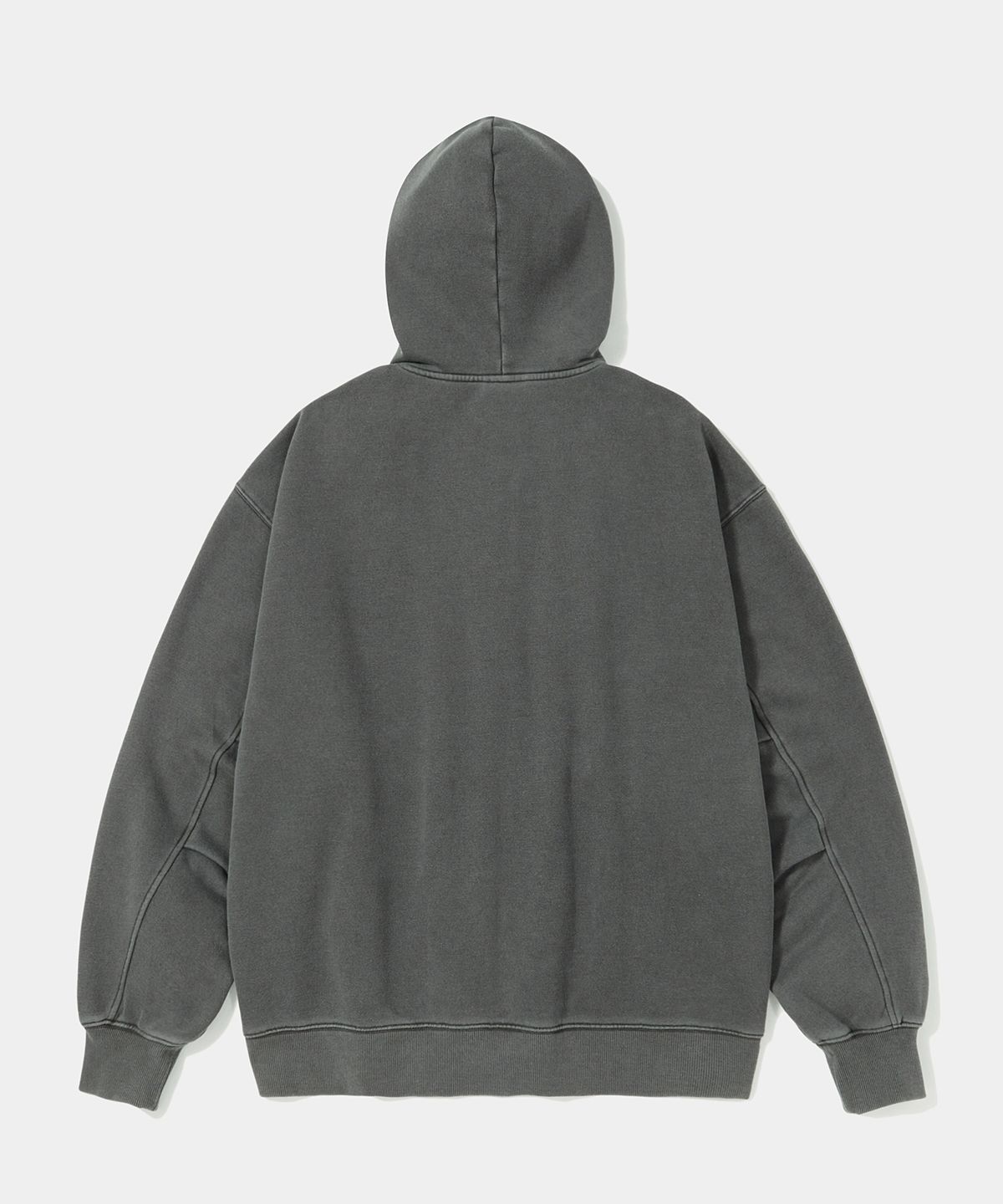 컬럼비아 유니버시티(COLUMBIA UNIVERSITY) NY STREET TAIL DYEING FLEECE ZIP-UP HOODIE_CHARCOAL