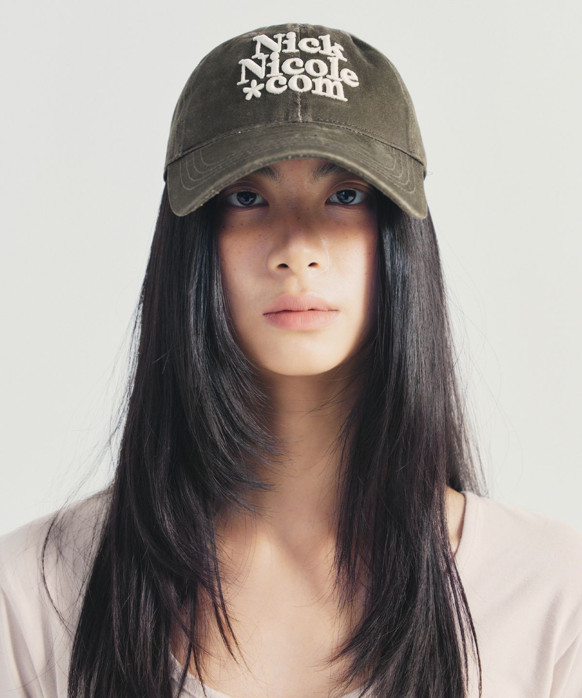 닉앤니콜(NICK&NICOLE) NN DOTCOM SIGNATURE BALL CAP_VINTAGE KHAKI