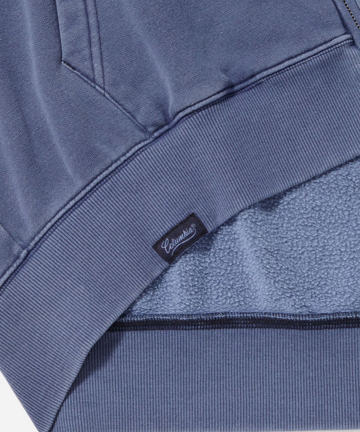 컬럼비아 유니버시티(COLUMBIA UNIVERSITY) NY STREET TAIL DYEING FLEECE ZIP-UP HOODIE_NAVY
