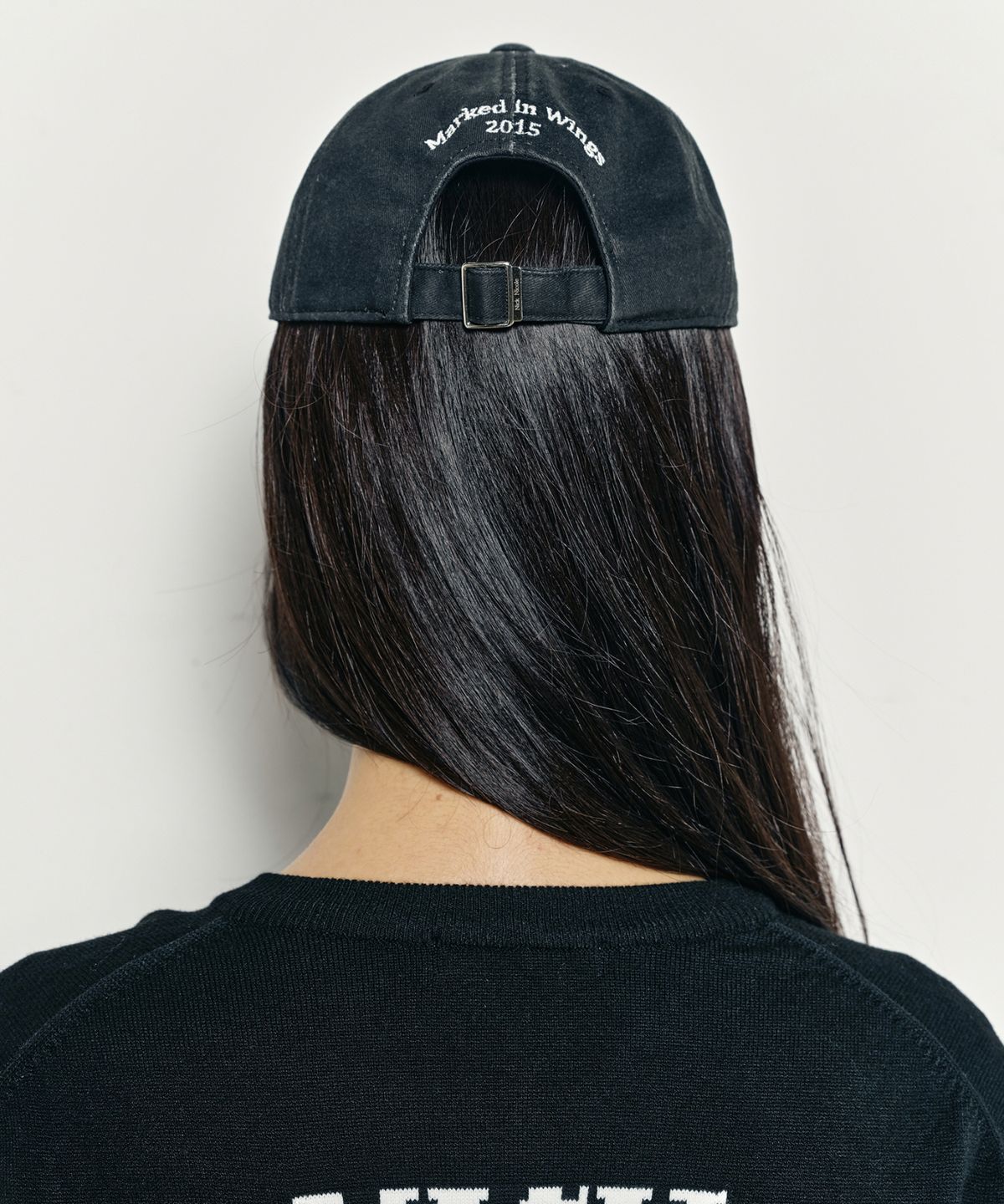 닉앤니콜(NICK&NICOLE) NN DOTCOM SIGNATURE BALL CAP_VINTAGE BLACK CREAM