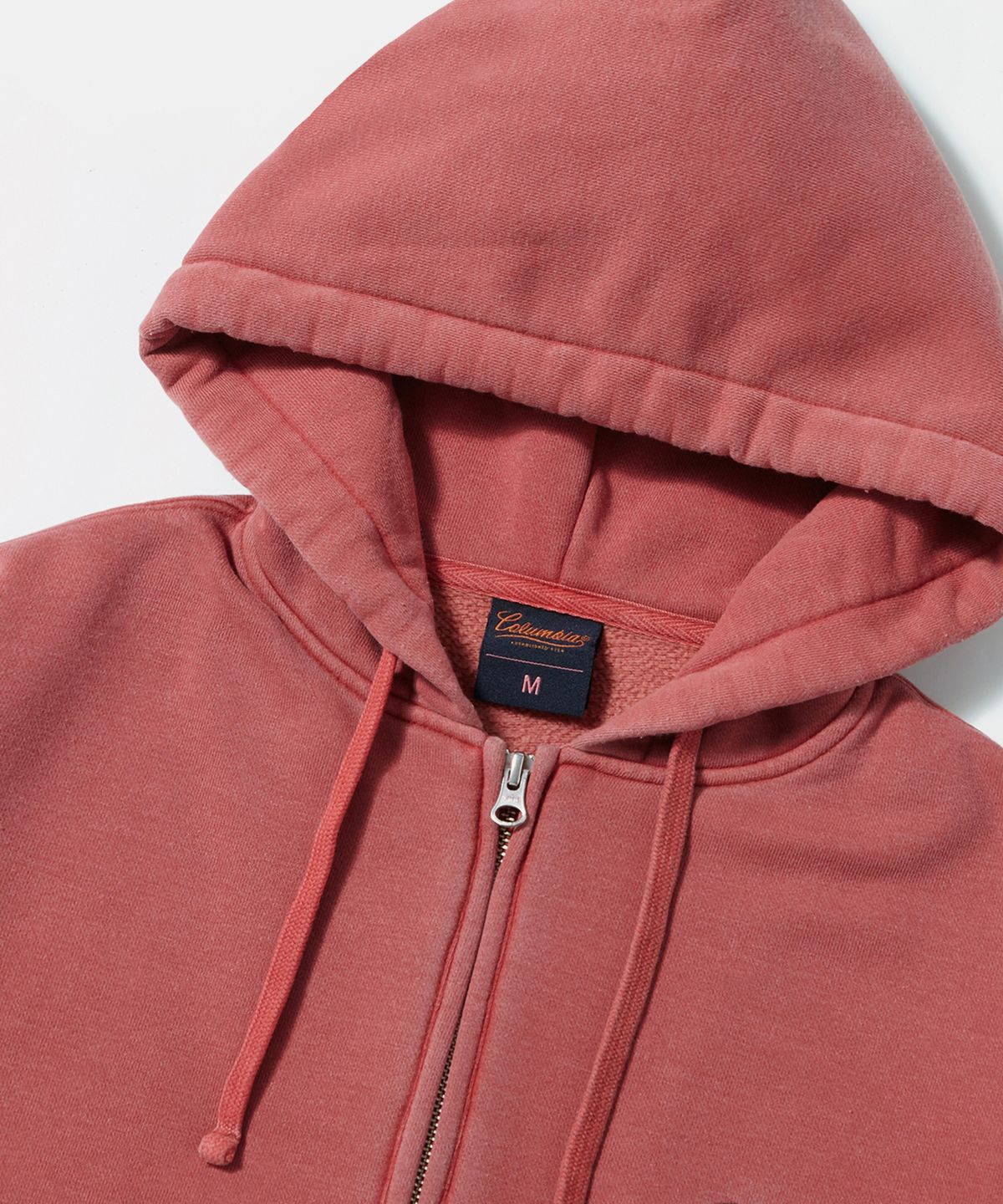 컬럼비아 유니버시티(COLUMBIA UNIVERSITY) NY STREET TAIL DYEING FLEECE ZIP-UP HOODIE_RED