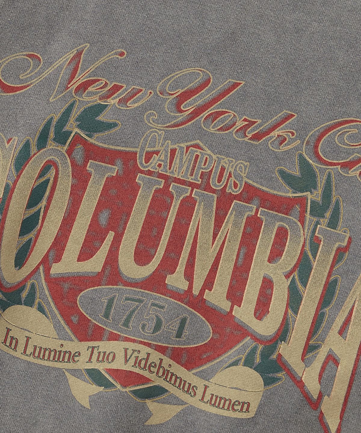 컬럼비아 유니버시티(COLUMBIA UNIVERSITY) CAMPUS WASHED FLEECE WOMEN CREW NECK_GRAY