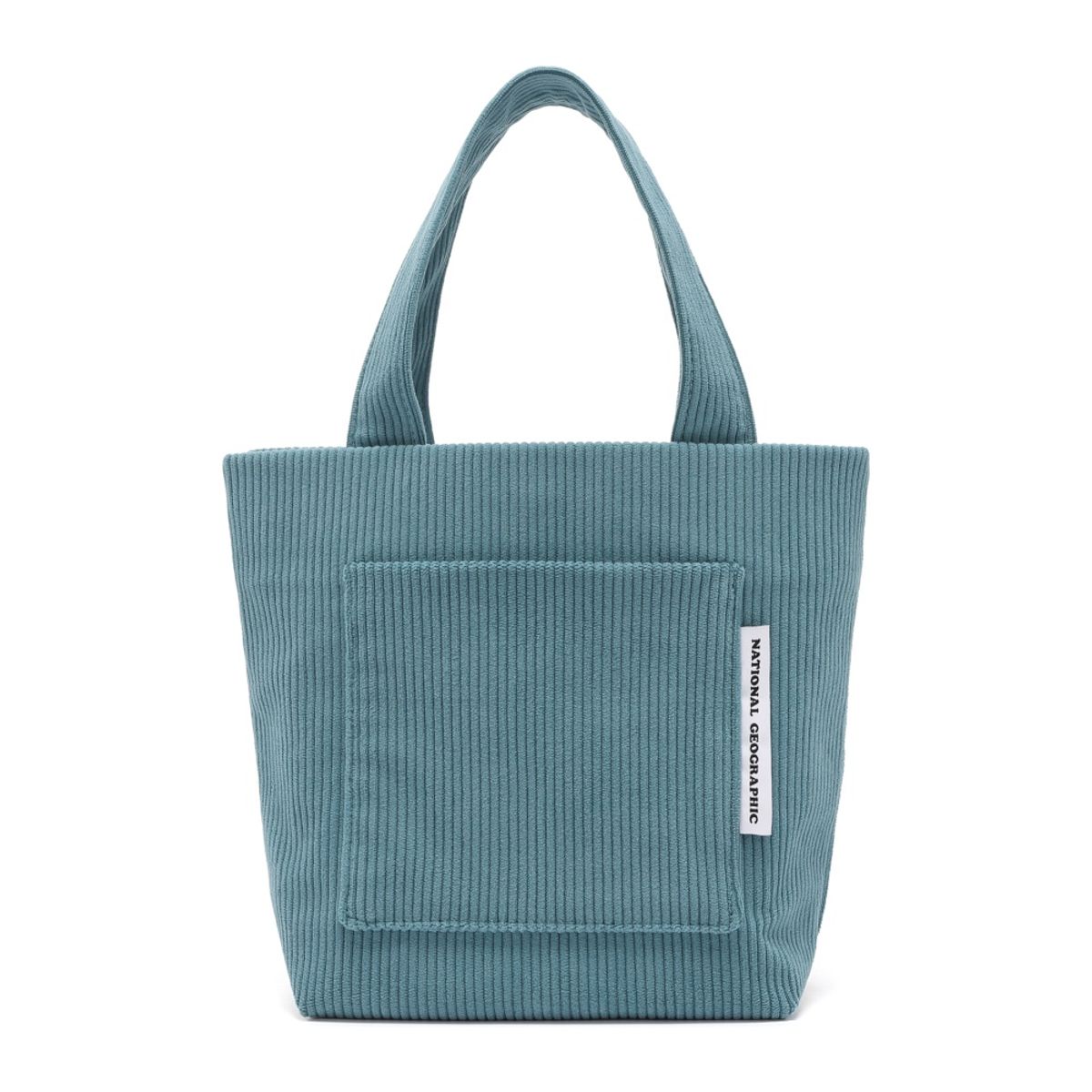 내셔널지오그래픽(NATIONALGEOGRAPHIC) N253ATO050 코듀로이 미니 토트백 TEAL GREEN