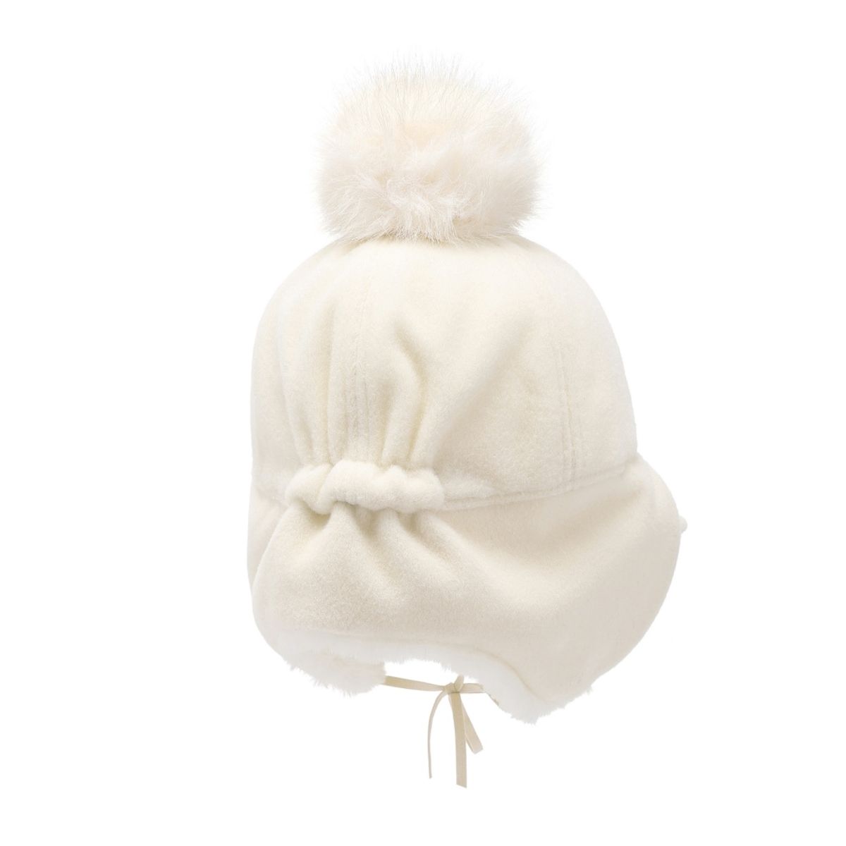 내셔널지오그래픽(NATIONALGEOGRAPHIC) N253AHA040 모직 귀달이 방울캡 IVORY