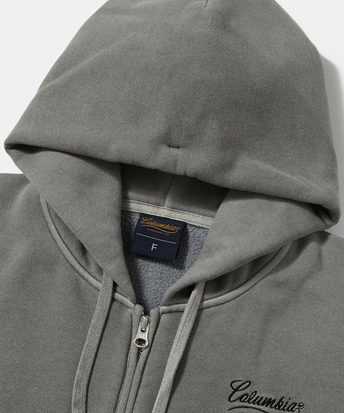 컬럼비아 유니버시티(COLUMBIA UNIVERSITY) NY STREET DYEING FLEECE WOMENS HOODIE_GRAY