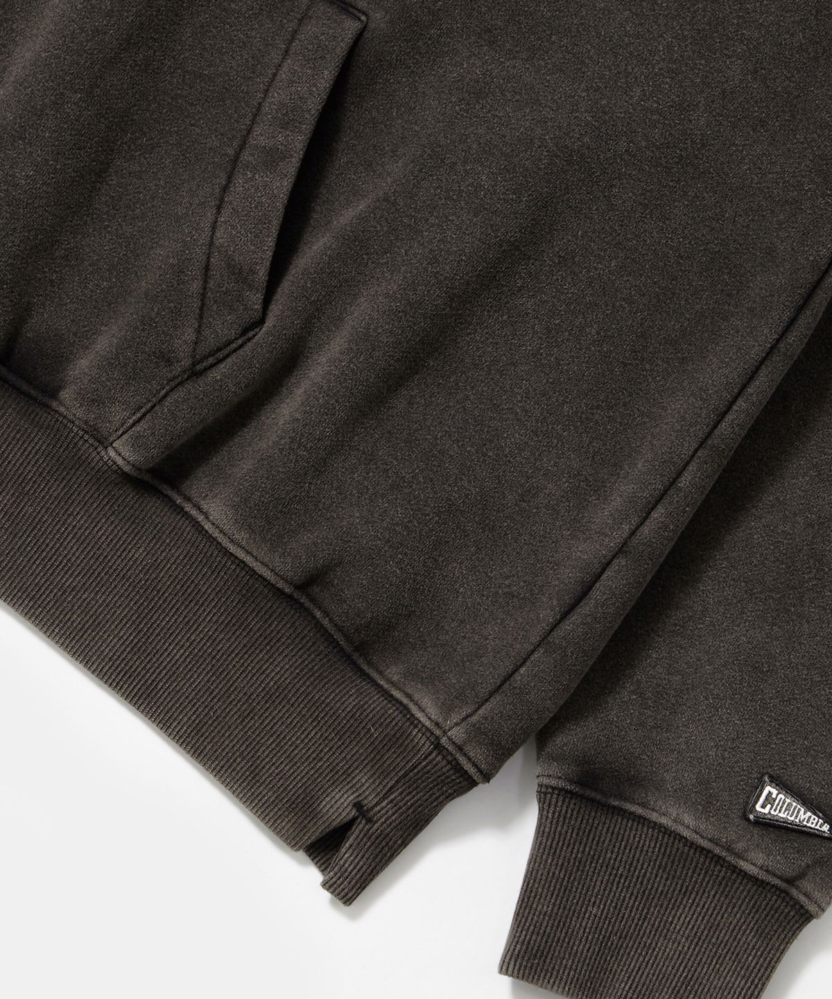 컬럼비아 유니버시티(COLUMBIA UNIVERSITY) VTG CRACK WASHED HEAVY FLEECE HOODIE _CHARCOAL