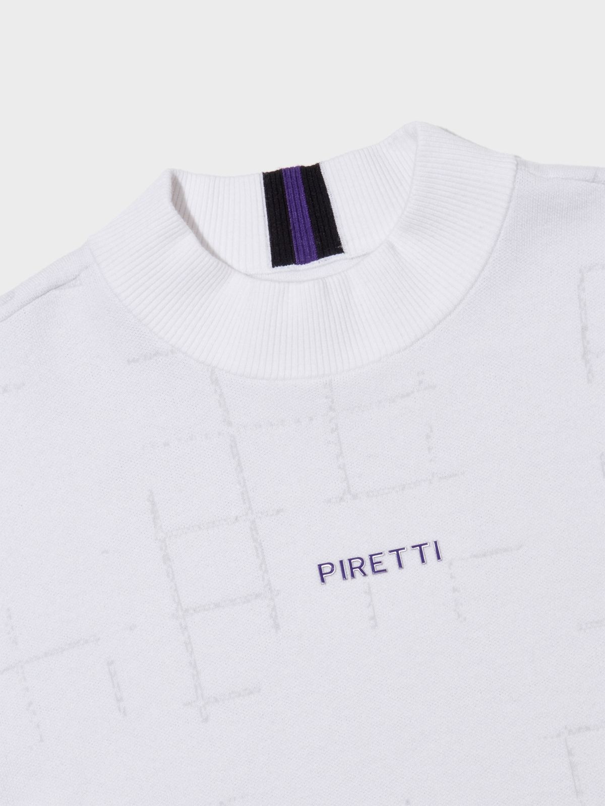 피레티(PIRETTI) 캡슐 모크넥 스웨터 M_White