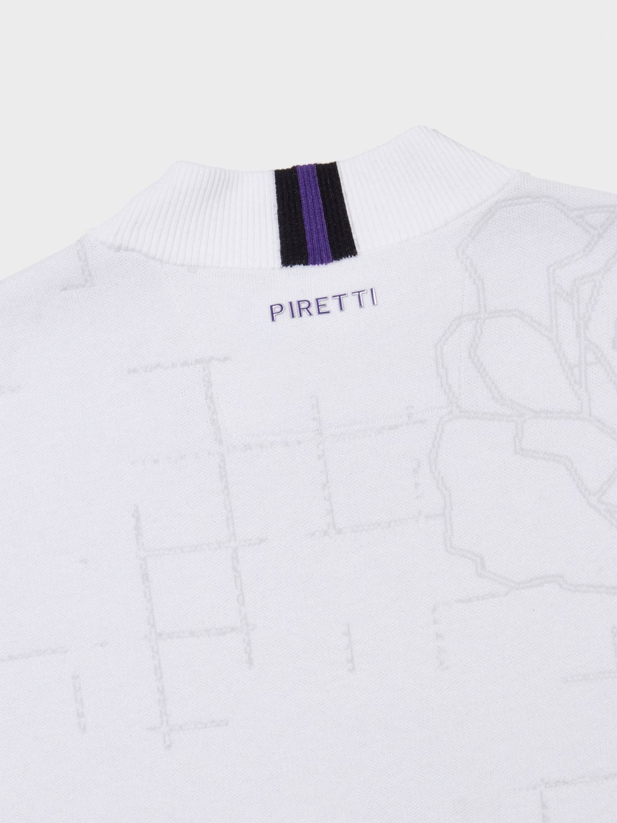 피레티(PIRETTI) 캡슐 모크넥 스웨터 M_White