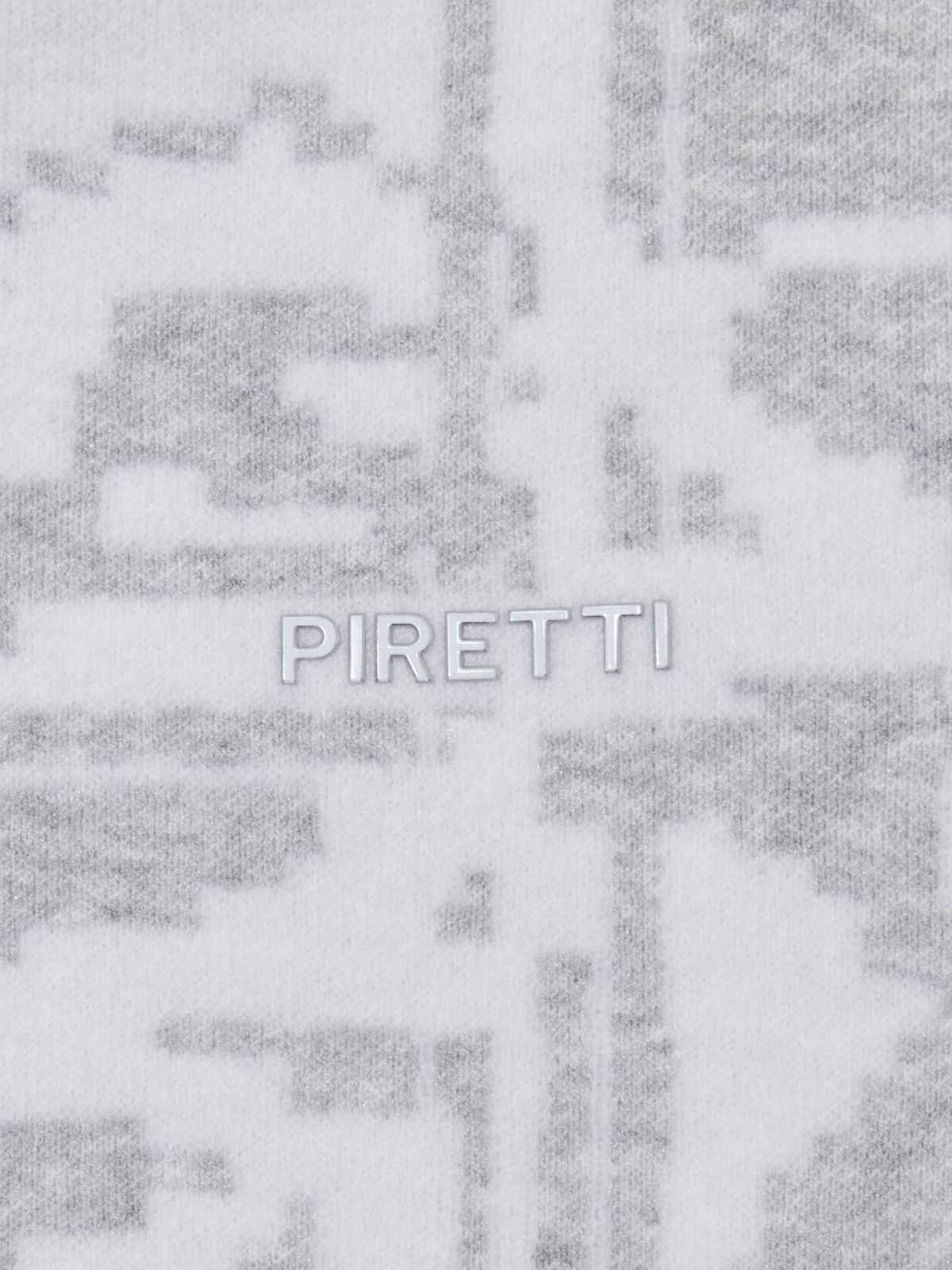 피레티(PIRETTI) 캡슐 그리드 라운드넥 스웨터 W_Light Grey