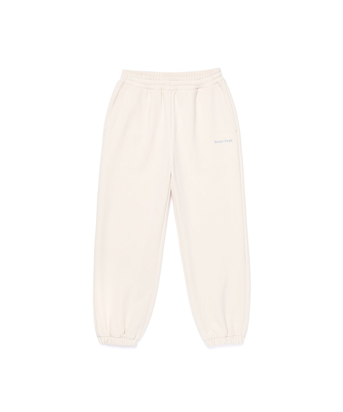 스노우피크 어패럴 키즈(SNOWPEAK APPAREL KIDS) 키즈 그래픽 조거 팬츠 (S25FKFFP80) Cream