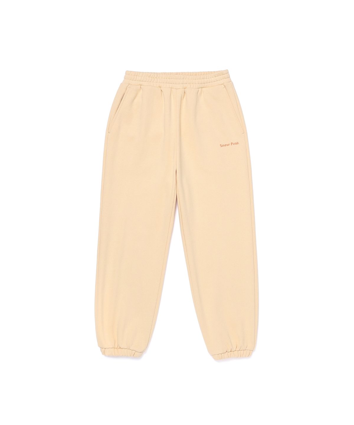 스노우피크 어패럴 키즈(SNOWPEAK APPAREL KIDS) 키즈 그래픽 조거 팬츠 (S25FKFFP80) Butter Yellow