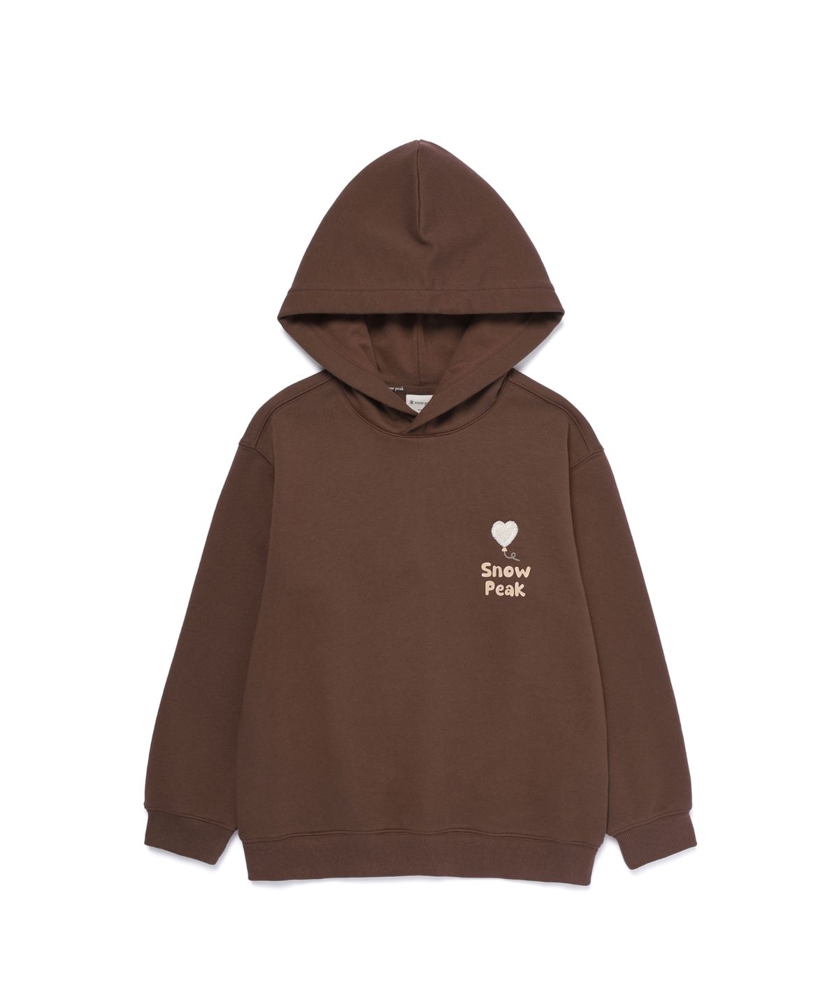 스노우피크 어패럴 키즈(SNOWPEAK APPAREL KIDS) 키즈 그래픽 후드 티셔츠 (S25FKFHD80) Brown