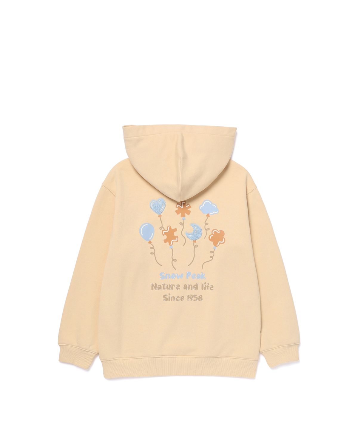 스노우피크 어패럴 키즈(SNOWPEAK APPAREL KIDS) 키즈 그래픽 후드 티셔츠 (S25FKFHD80) Butter Yellow