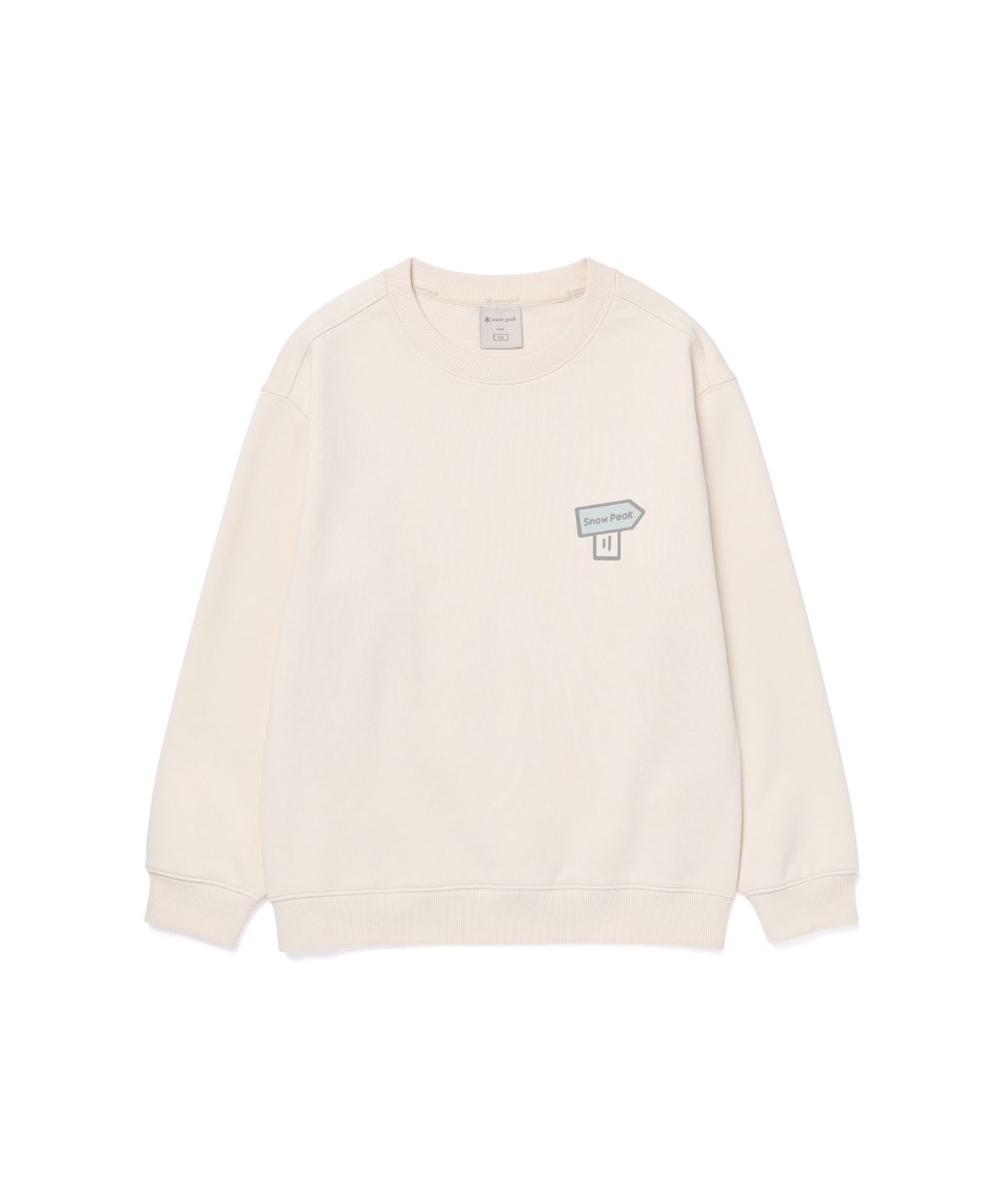 스노우피크 어패럴 키즈(SNOWPEAK APPAREL KIDS) 키즈 그래픽 맨투맨 (S25FKFHT80) Cream