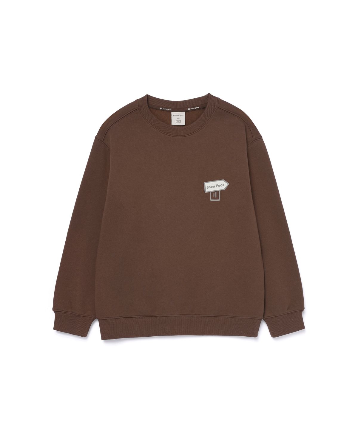 스노우피크 어패럴 키즈(SNOWPEAK APPAREL KIDS) 키즈 그래픽 맨투맨 (S25FKFHT80) Brown