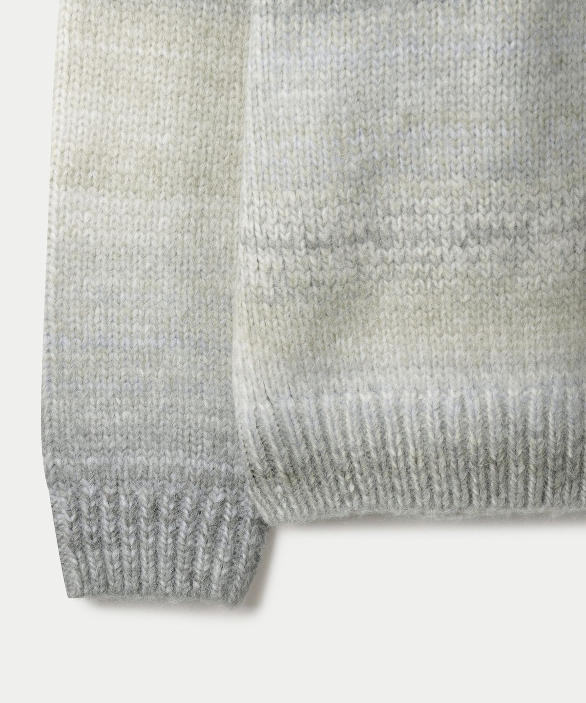 247시리즈(247SERIES) 그라데이션 크루 니트 GREEN