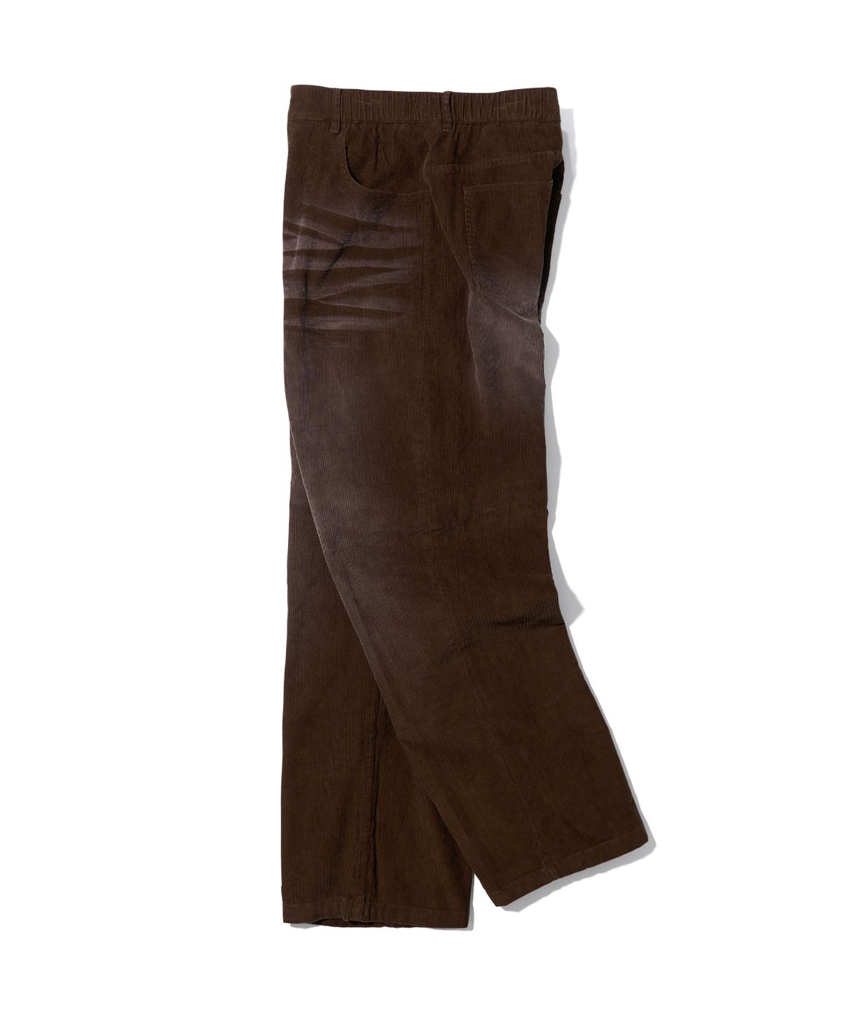 에이카화이트(AECA) VINTAGE WASHING CODUROY WIDE PANTS-BROWN