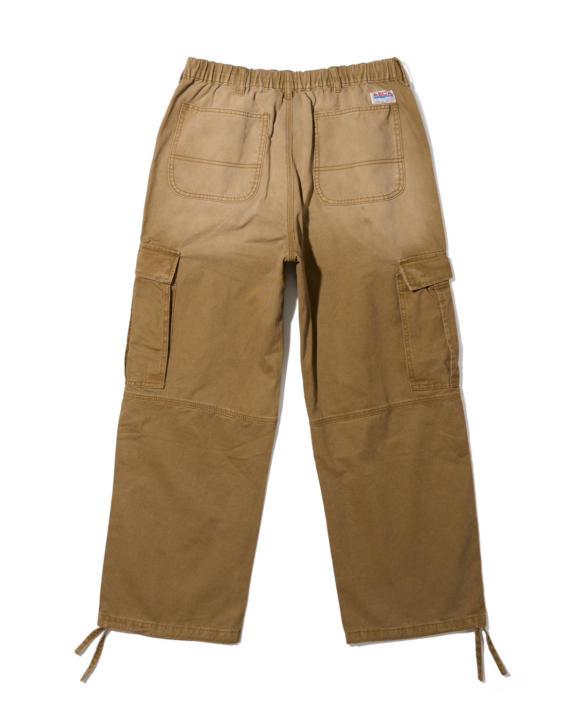 에이카화이트(AECA) VINTAGE WASHING CARGO WIDE PANTS-BROWN