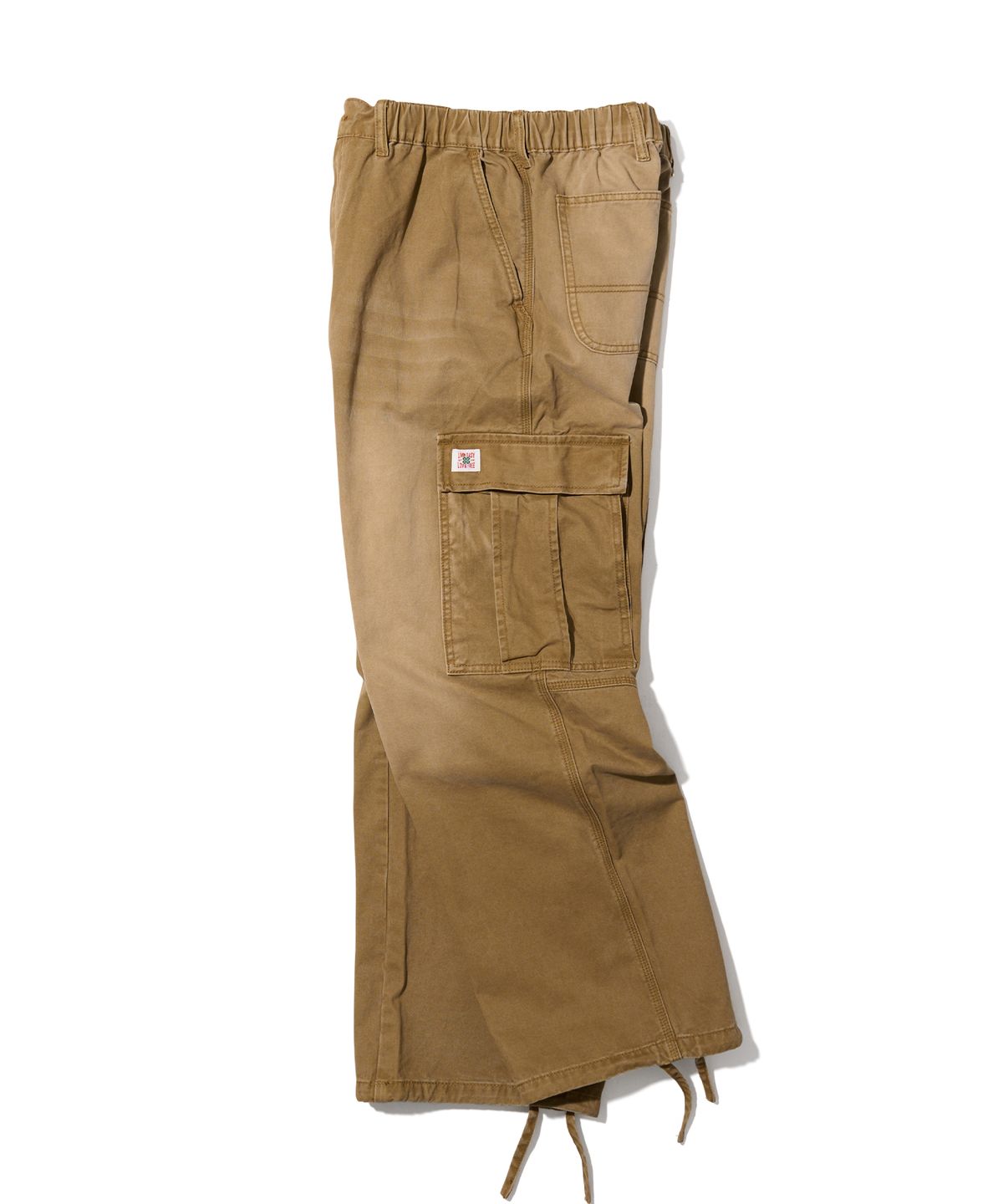 에이카화이트(AECA) VINTAGE WASHING CARGO WIDE PANTS-BROWN